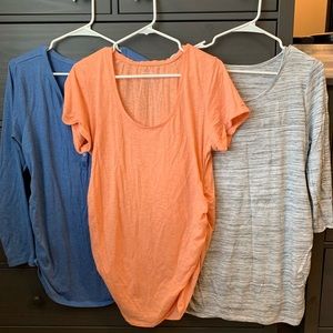 Lot of 3 Motherhood Maternity Shirts